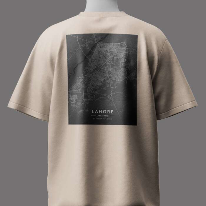 Lahore Map Essential Oversize T-Shirt